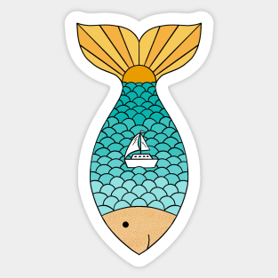 Nature ocean fish Sticker